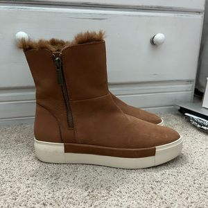 J SLIDES Wally Waterproof Suede Sneaker Booties